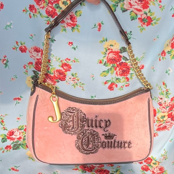 Juicy Couture Y2K Vintage Pink Velour Purse - Picture 3 of 12
